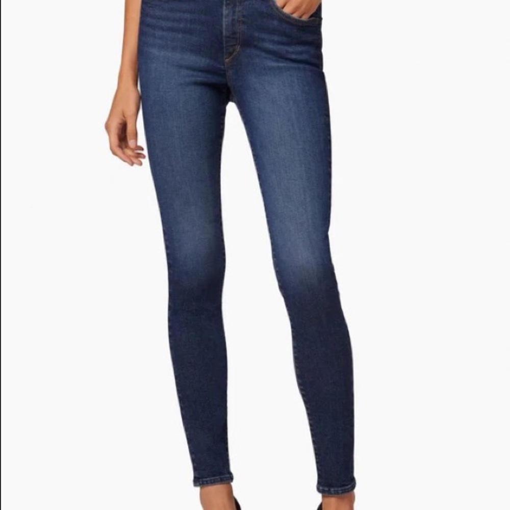 Joes Jeans The Skinny Jeans Dark Blue Wash Mid Rise Ankle Stretch 28